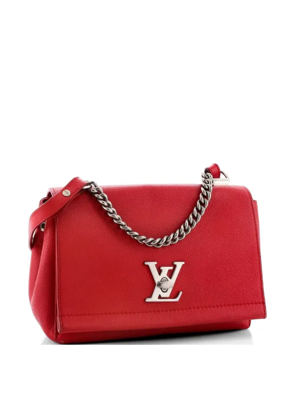 Louis Vuitton Pre-owned Lockme II Handbag Leather BB Crossbody Bag in Red
