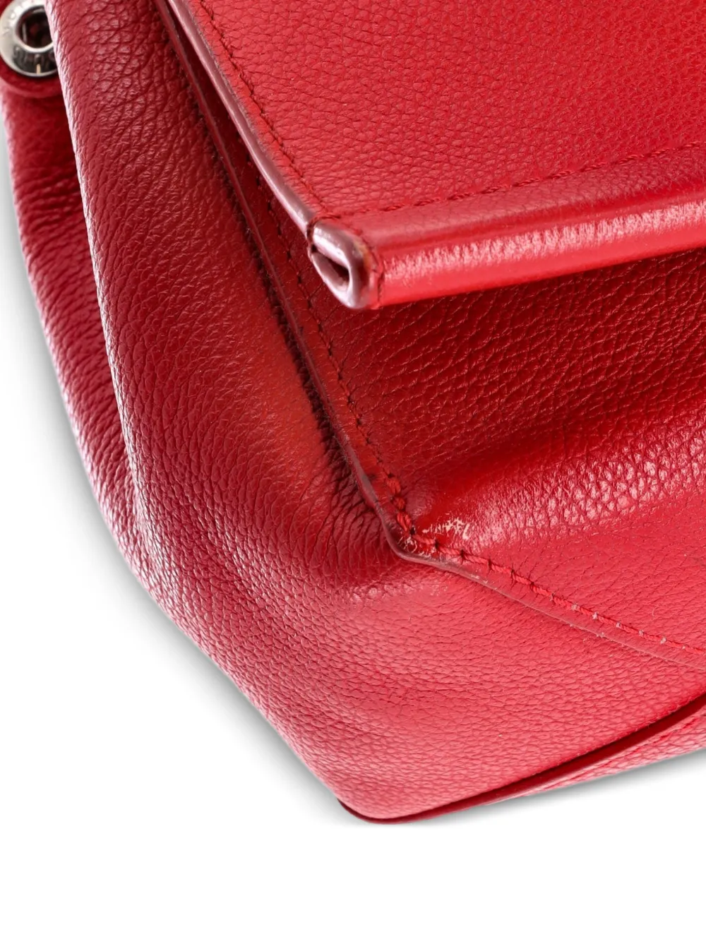 Louis Vuitton Pre-owned Lockme II Handbag Leather BB Crossbody Bag in Red, view 4