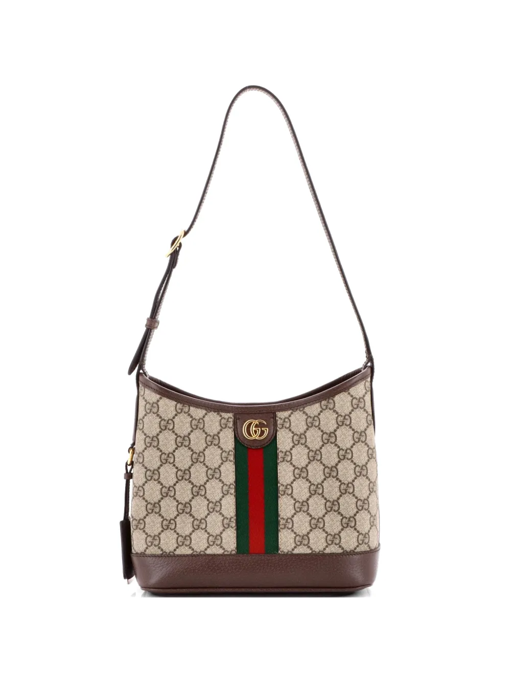 Gucci Pre-Owned Offene Ophidia Beuteltasche aus GG-beschichtetem Canvas mit kleiner Schultertasche - Braun
