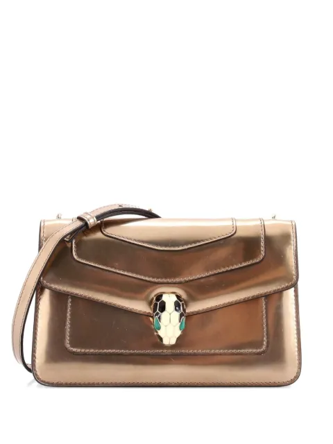 Bvlgari Pre-Owned Serpenti Forever Metallic Leather Small shoulder bag