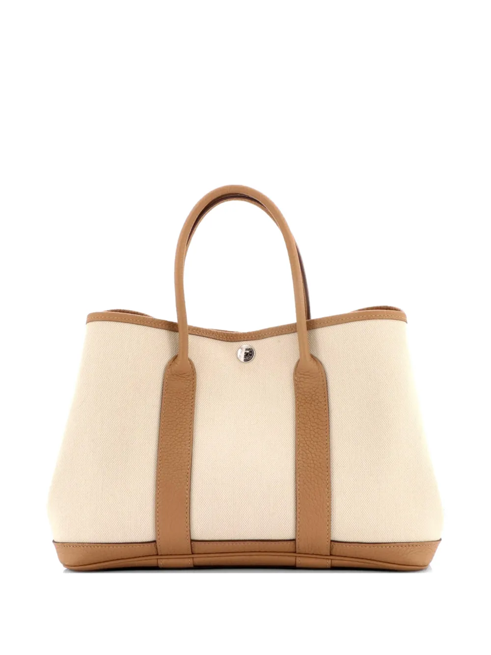 Hermès Pre-Owned Garden Party Toile and Leather 30 tote bag - Neutrals