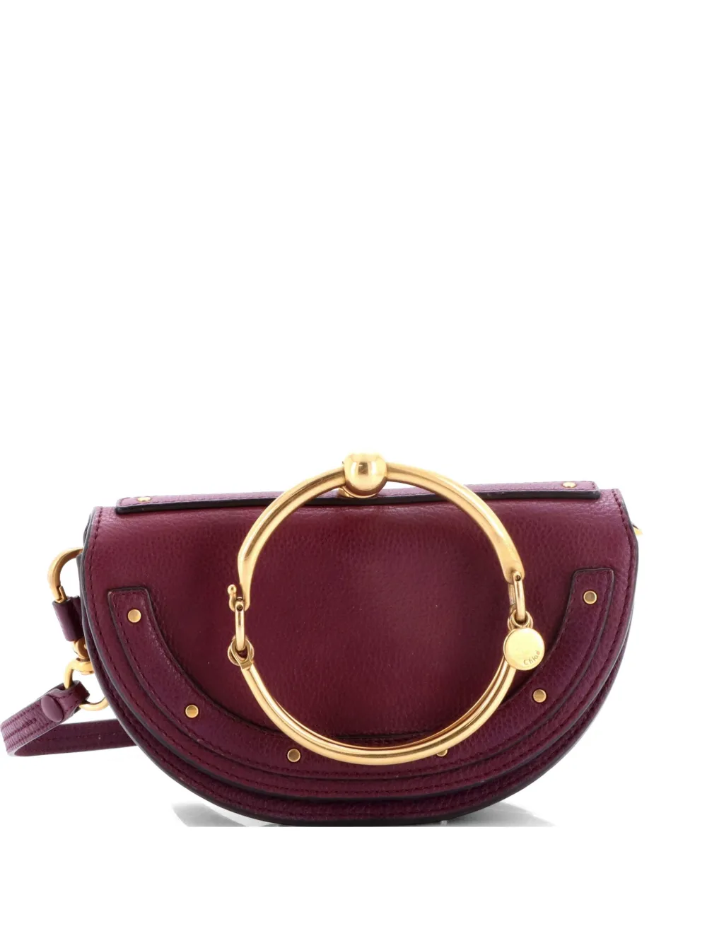 Chloé Pre-Owned Nile Leather Mini crossbody bag - Viola