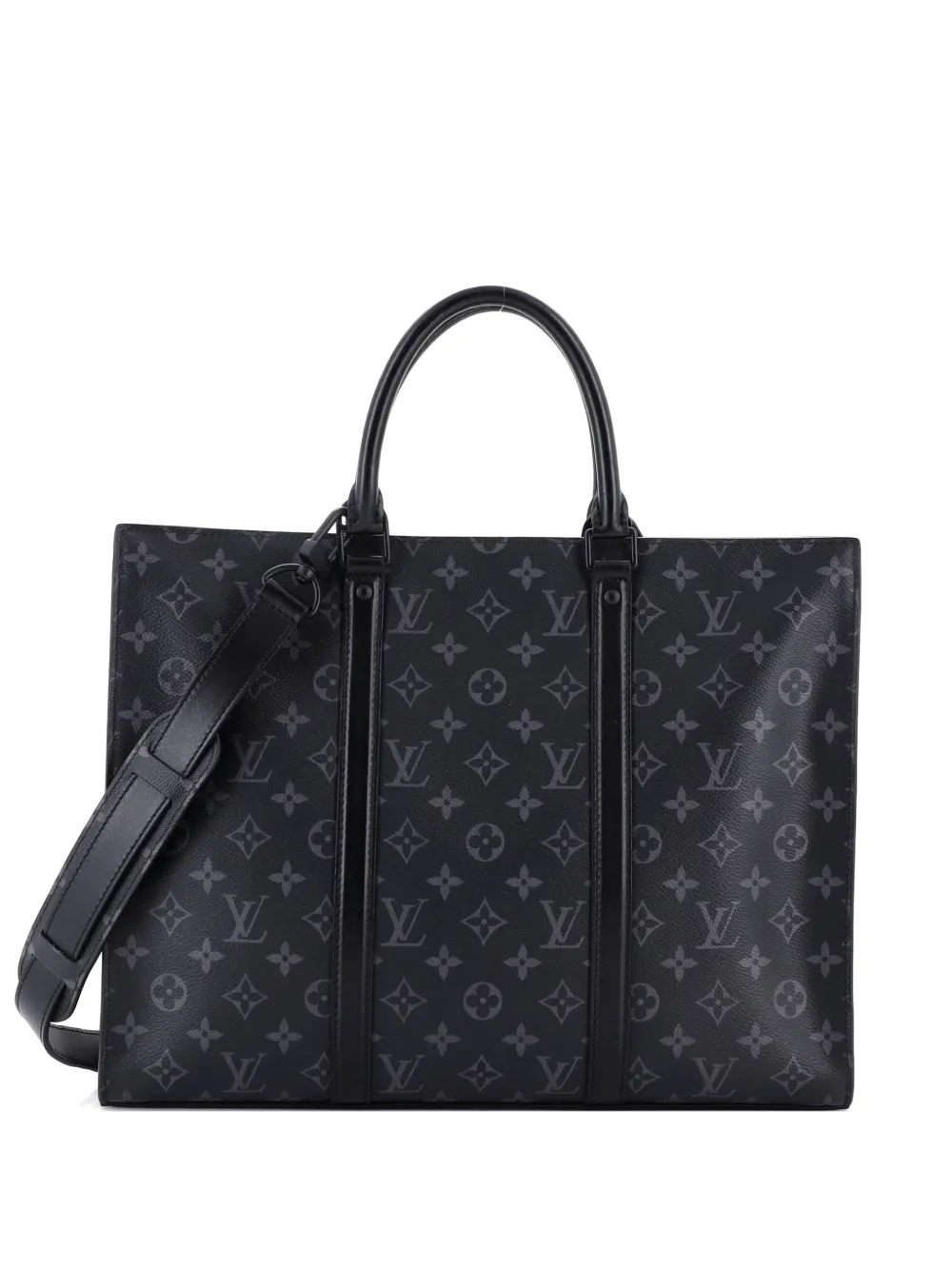Louis Vuitton Pre-Owned Sac Plat Zipper Monogram Eclipse Canvas-Tote Bag - Schwarz