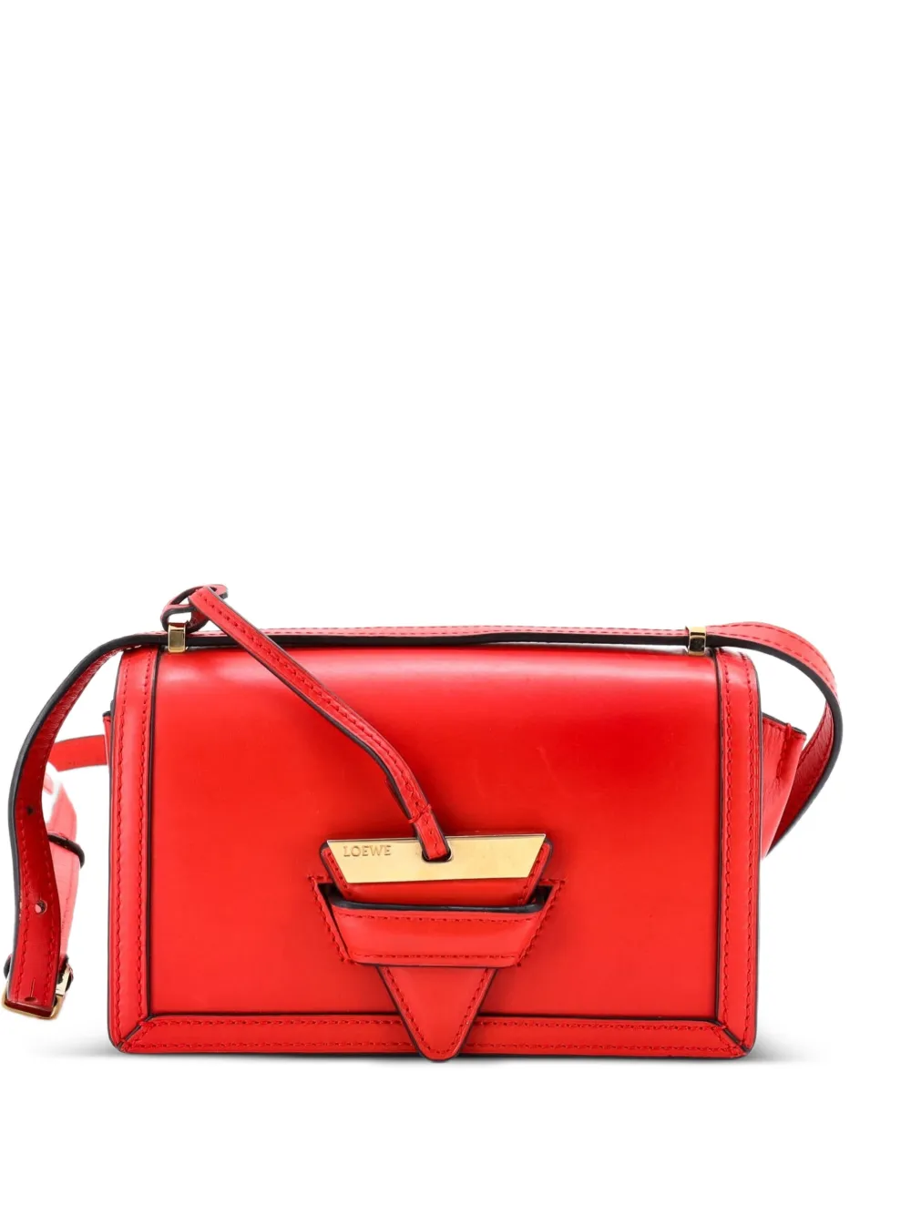 Loewe Pre-Owned Barcelona Shoulder Bag Leather Small crossbody bag - Rosso