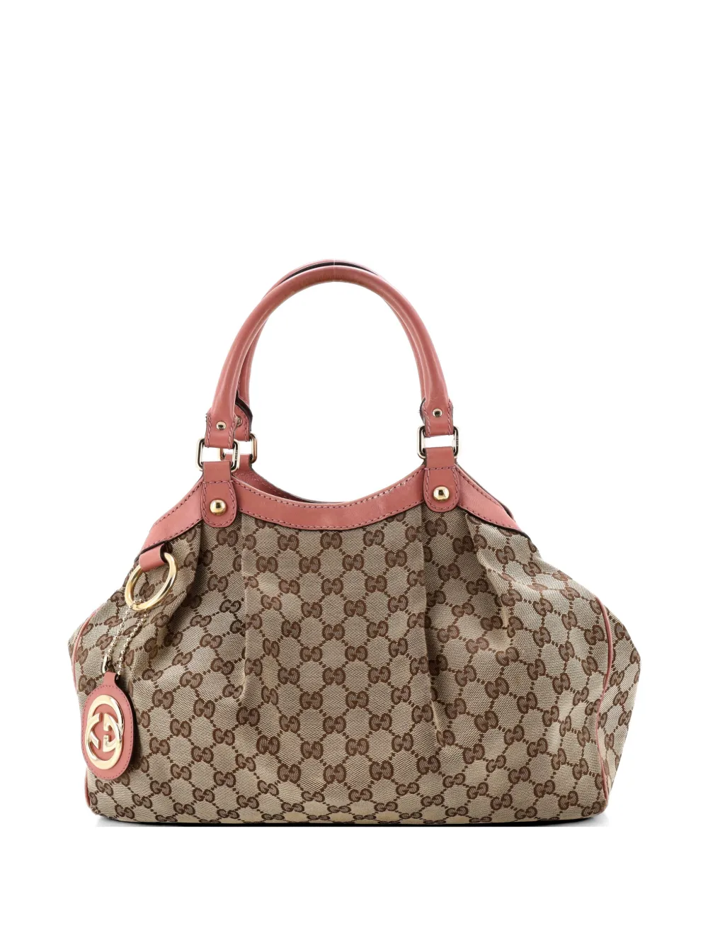 Gucci Pre-Owned Sukey GG Canvas with Leather Medium tote bag - Marrone