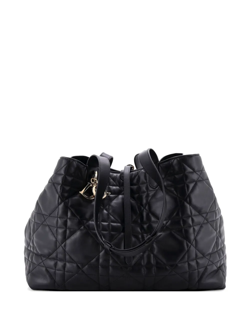 Christian Dior Pre-Owned Toujours Macrocannage Quilt Calfskin Large tote bag - Nero