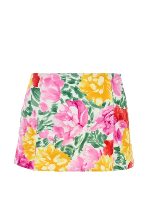 Chloé floral-print swim skirt