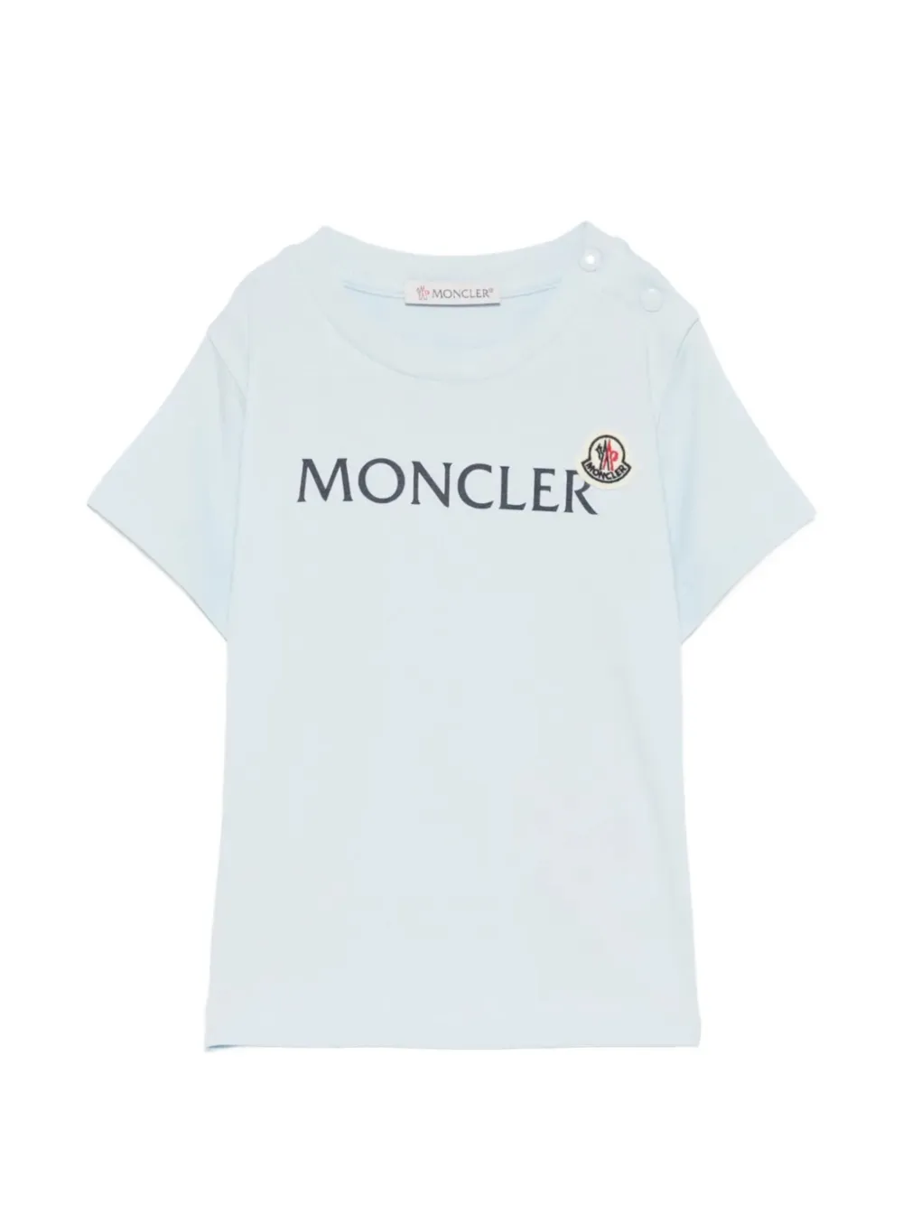 MONCLER GRENOBLE KIDS T-shirt met logoprint Blauw