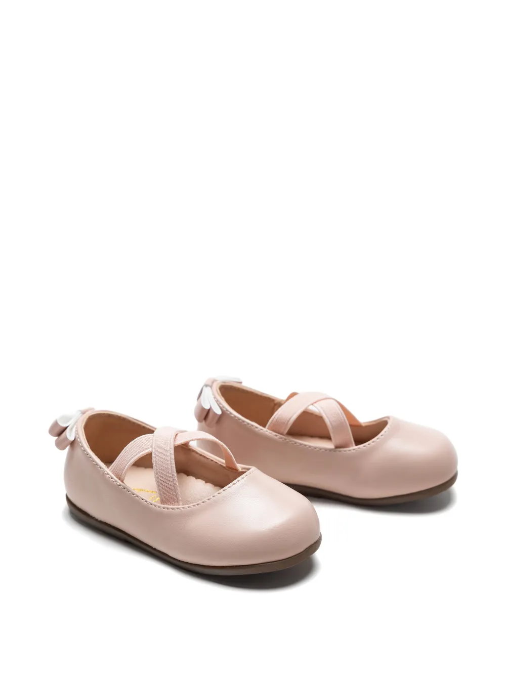 Tulleen cross-strap ribbon ballet flats - Rosa