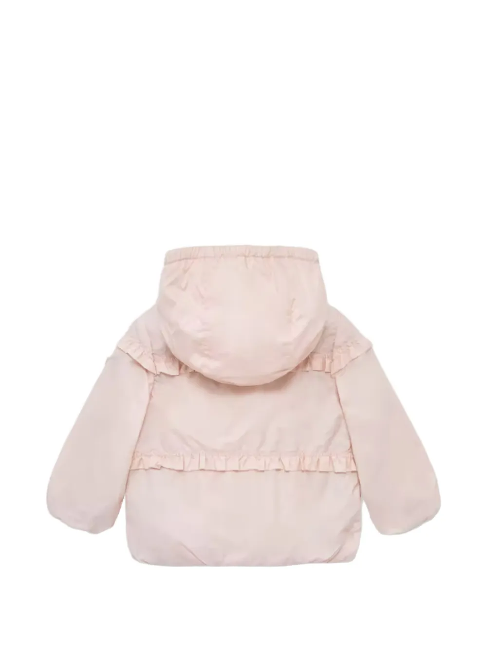 MONCLER GRENOBLE KIDS Hiti jack met ruches en capuchon Roze