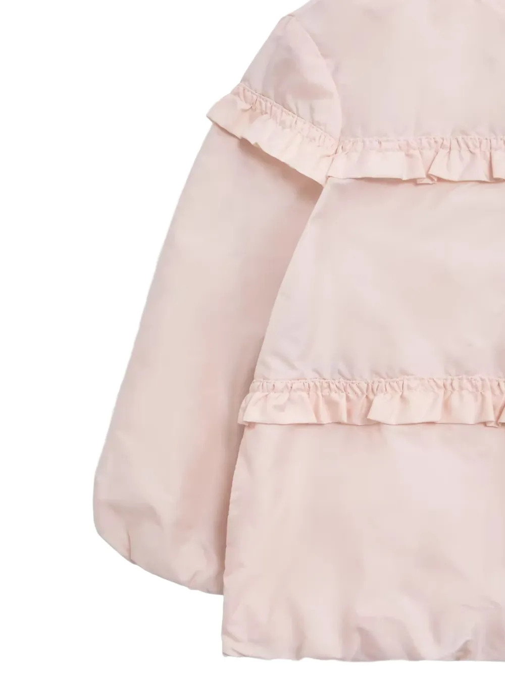 MONCLER GRENOBLE KIDS Hiti jack met ruches en capuchon Roze