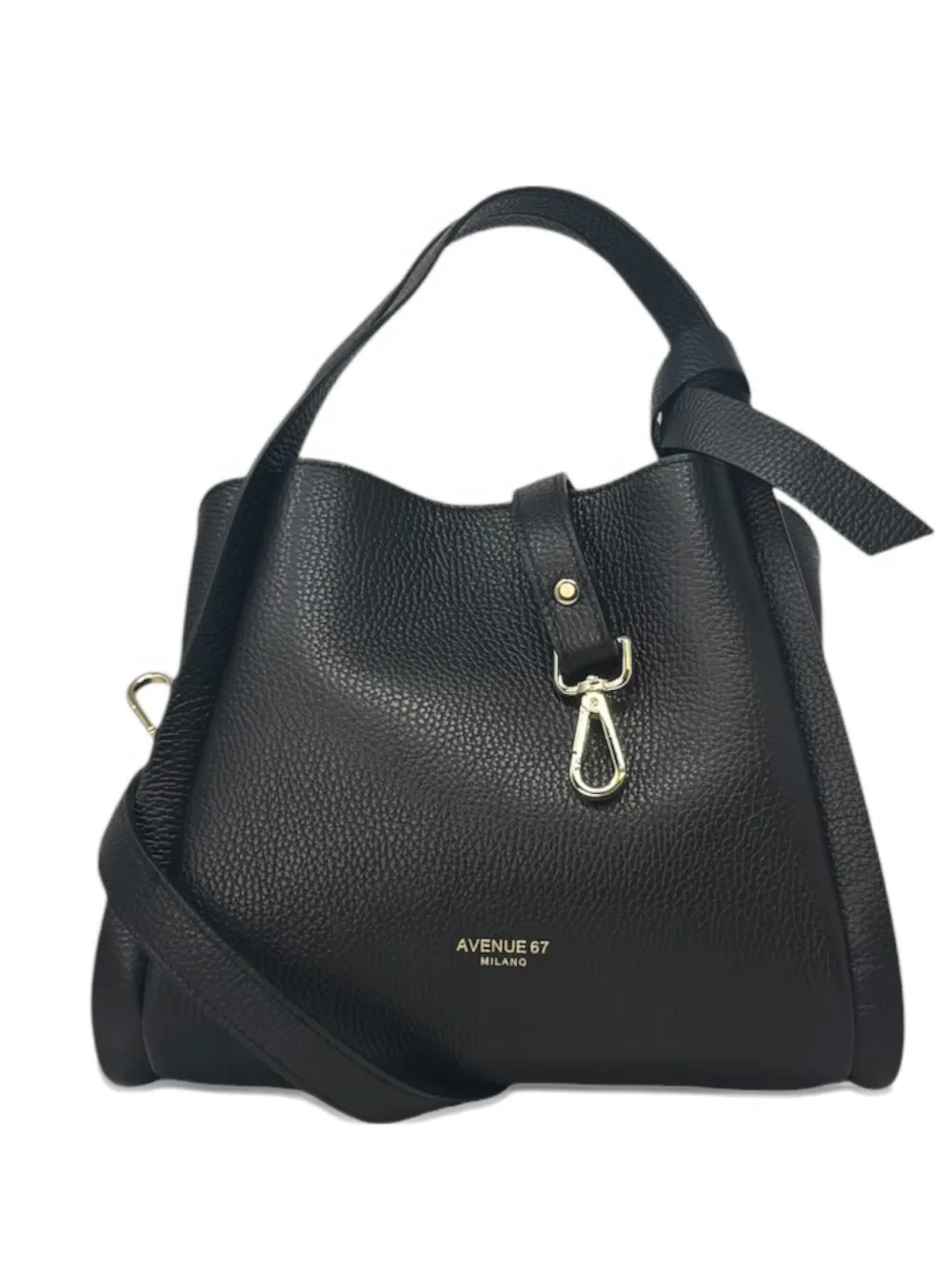 avenue 67 Gisela grained-leather tote bag - Nero