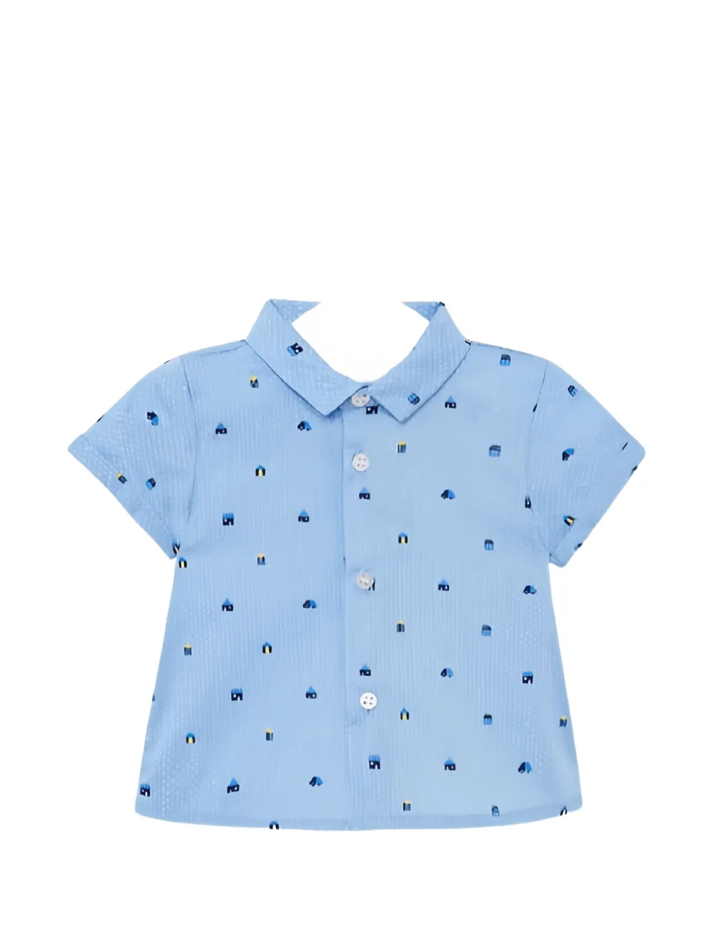 Mayoral graphic-print short-sleeve shirt - Blu