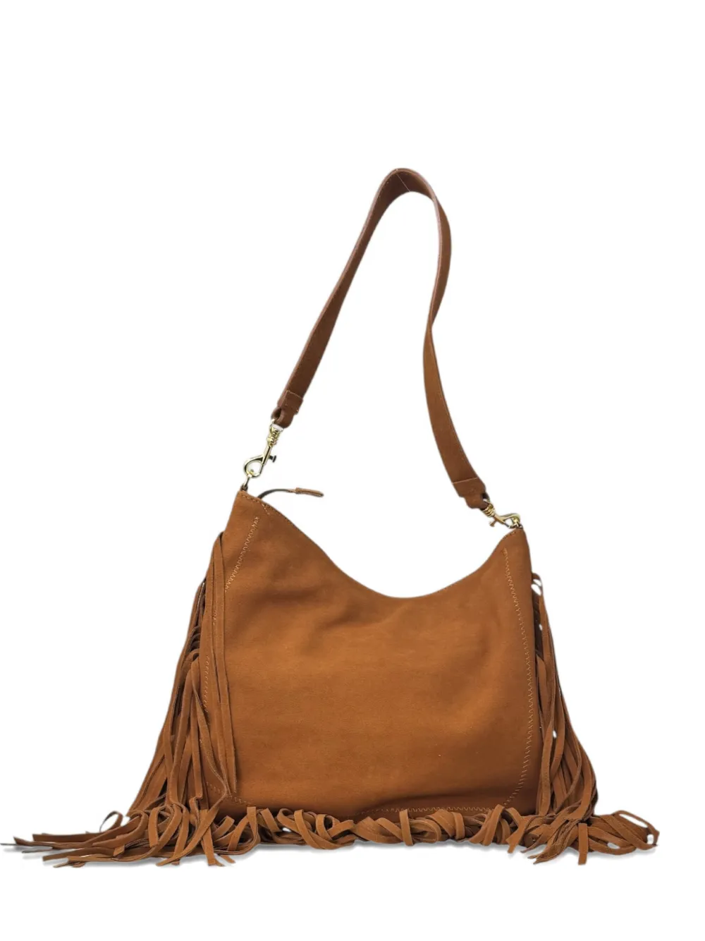 avenue 67 Yanah fringe-trim shoulder bag - Marrone