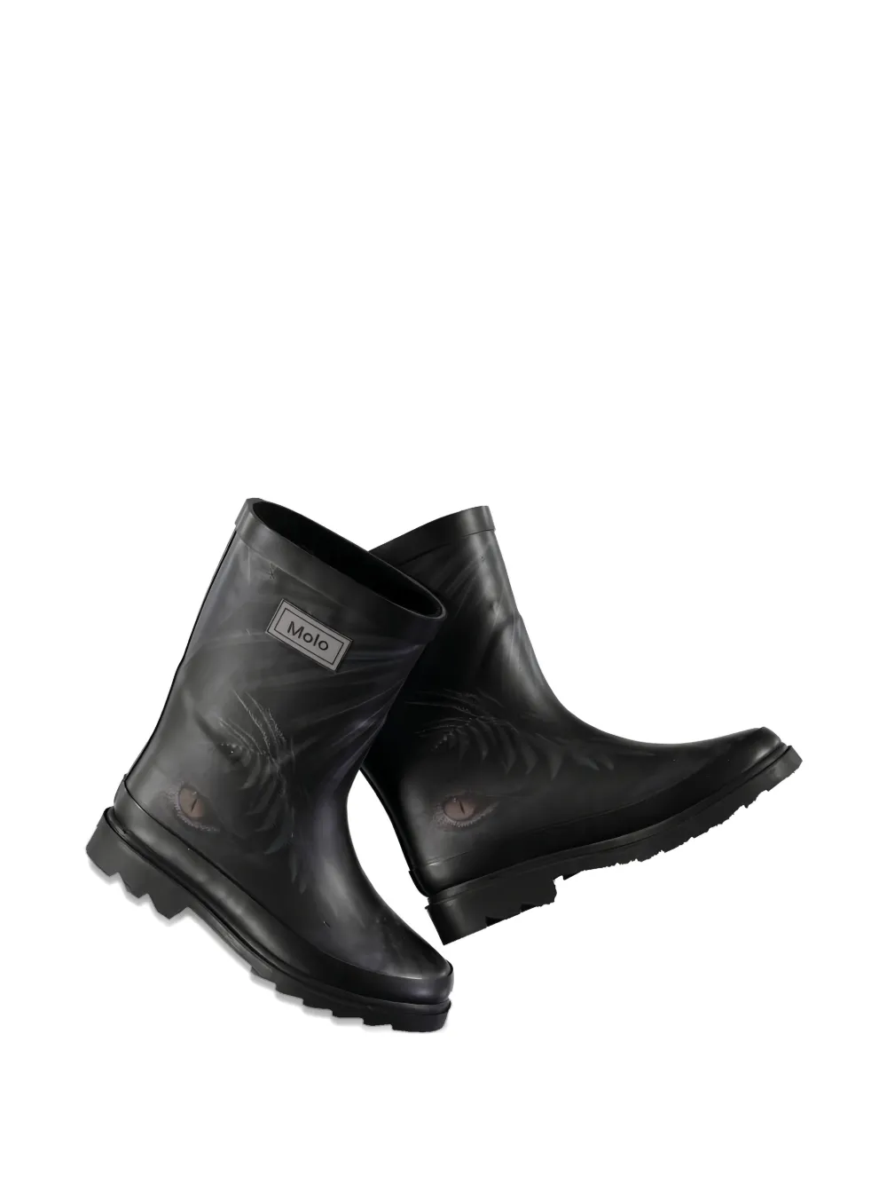 Molo Jungle Eyes round-toe boots - Nero
