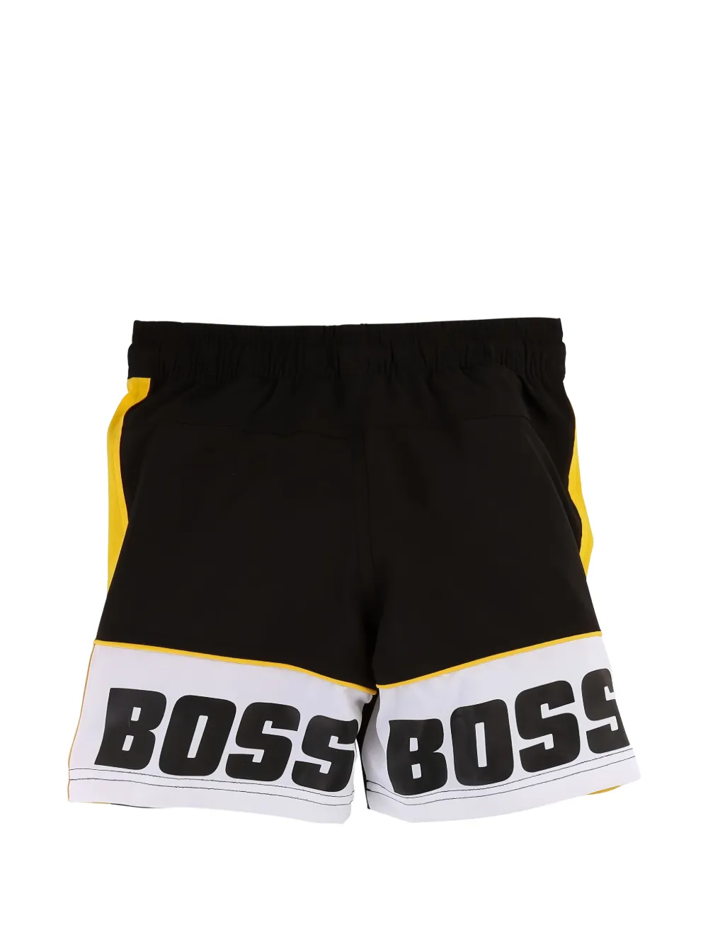 BOSS Kidswear Zwembroek met logoprint Zwart