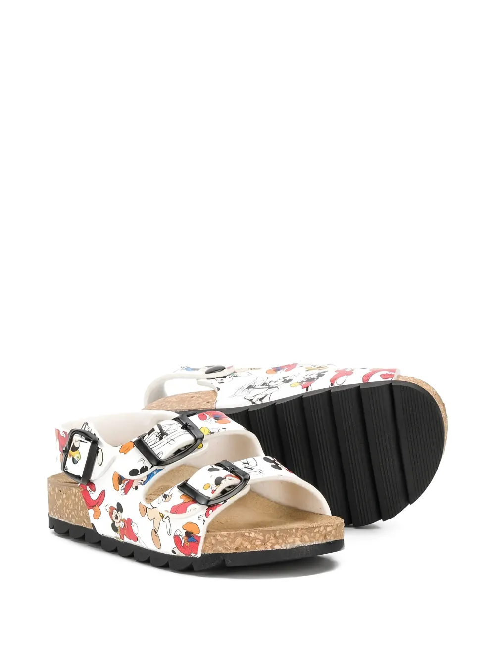 MOA CONCEPT x Disney Mickey Mouse sandalen met gespsluiting Wit