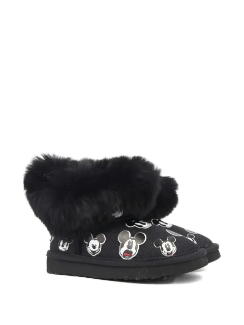 Master Of Arts Kids Mickey Mouse faux-fur boots