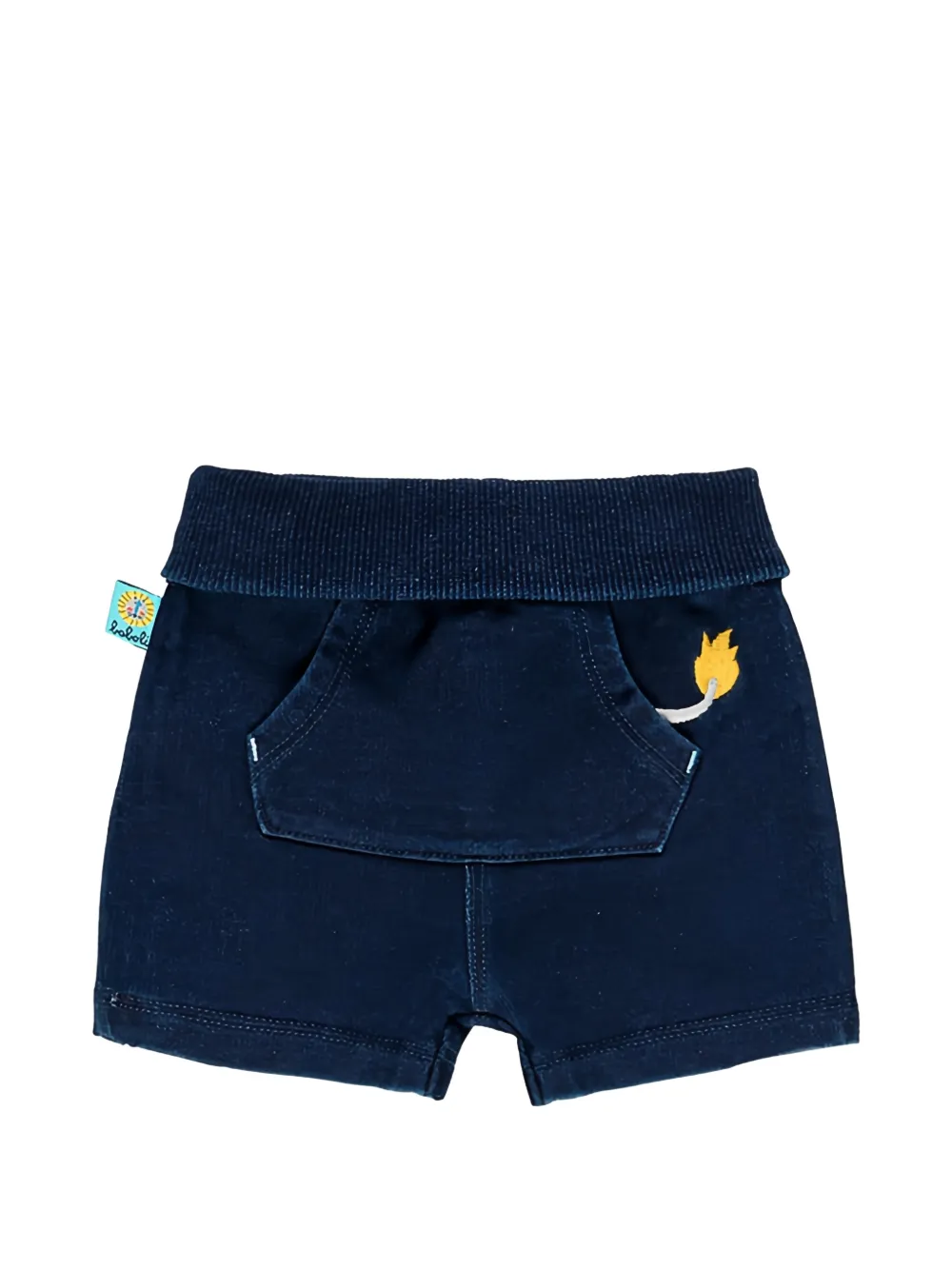 Boboli fleece-denim shorts - Blau