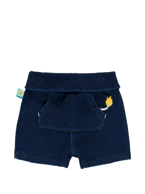 Boboli fleece-denim shorts