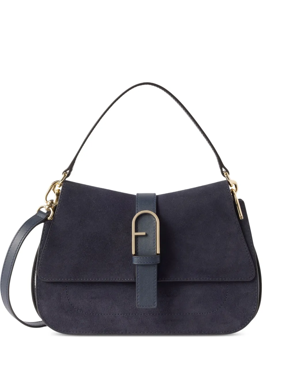 Furla Borsa a mano con placca logo - Blu
