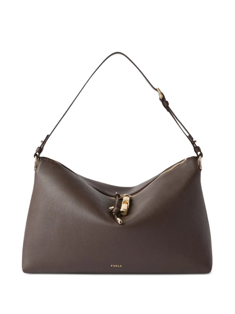 Furla Debby Schultertasche L - Braun
