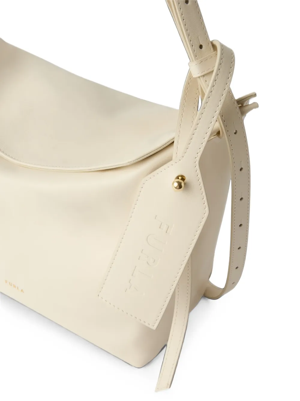 Furla Schoudertas met logoprint Beige
