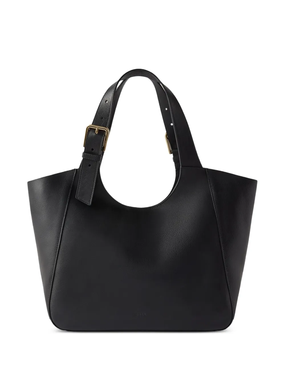 Furla buckle-detail leather tote bag - Black