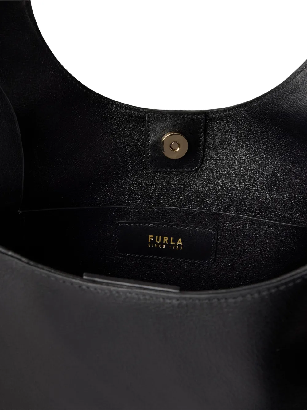 Furla Grote Dora leren shopper met gespdetail Zwart