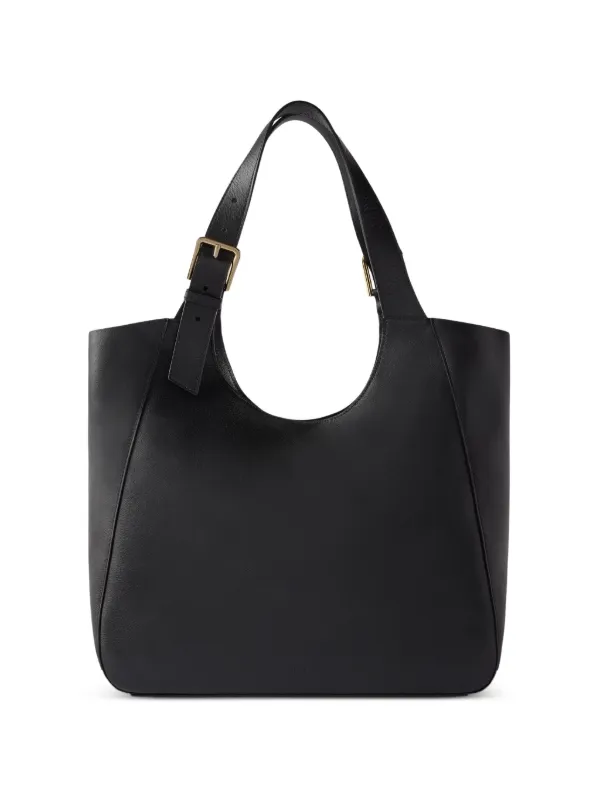 Furla Dora バックル レザーハンドバッグ L | ブラック | FARFETCH JP