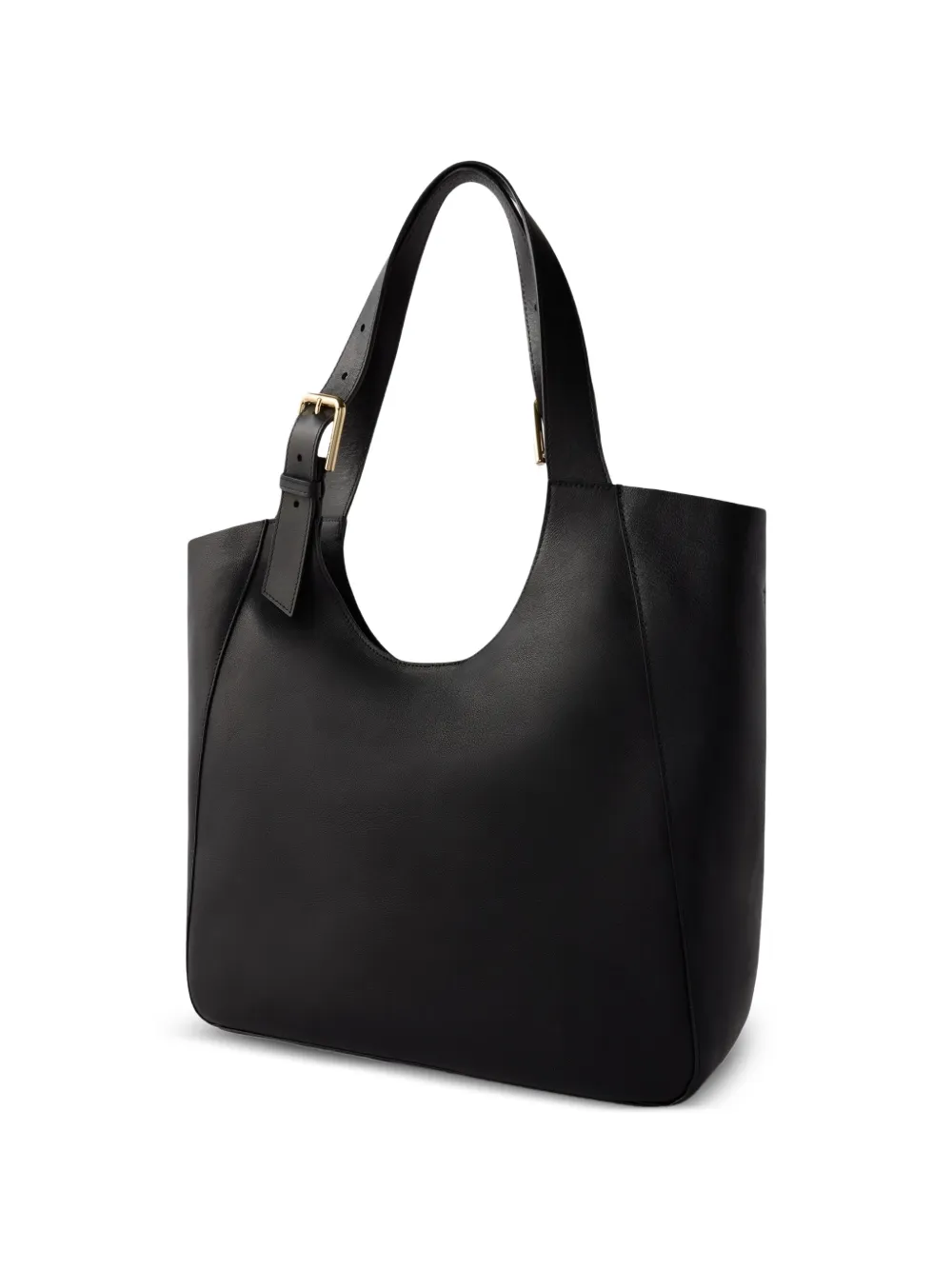 Furla Grote Dora leren shopper met gespdetail Zwart