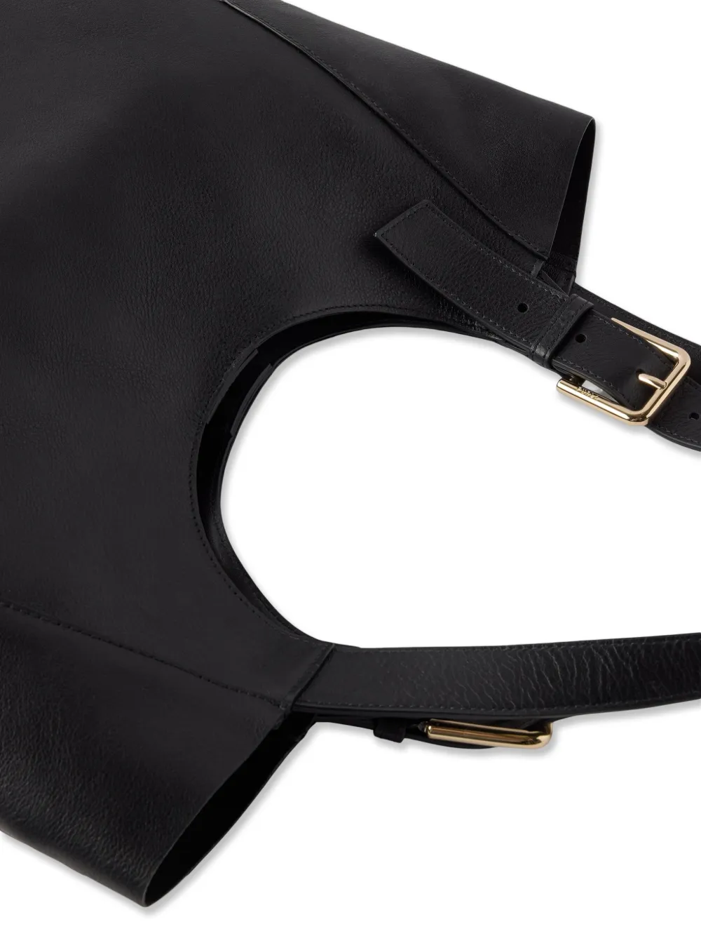Furla Grote Dora leren shopper met gespdetail Zwart