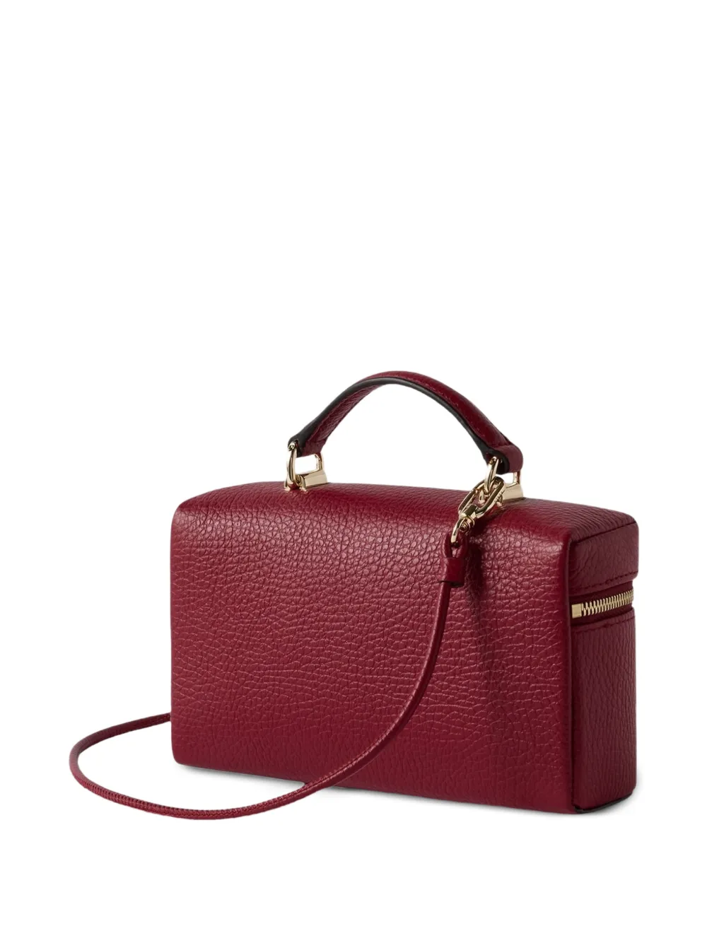 Furla Camelia kleine tas van bewerkt leer Rood