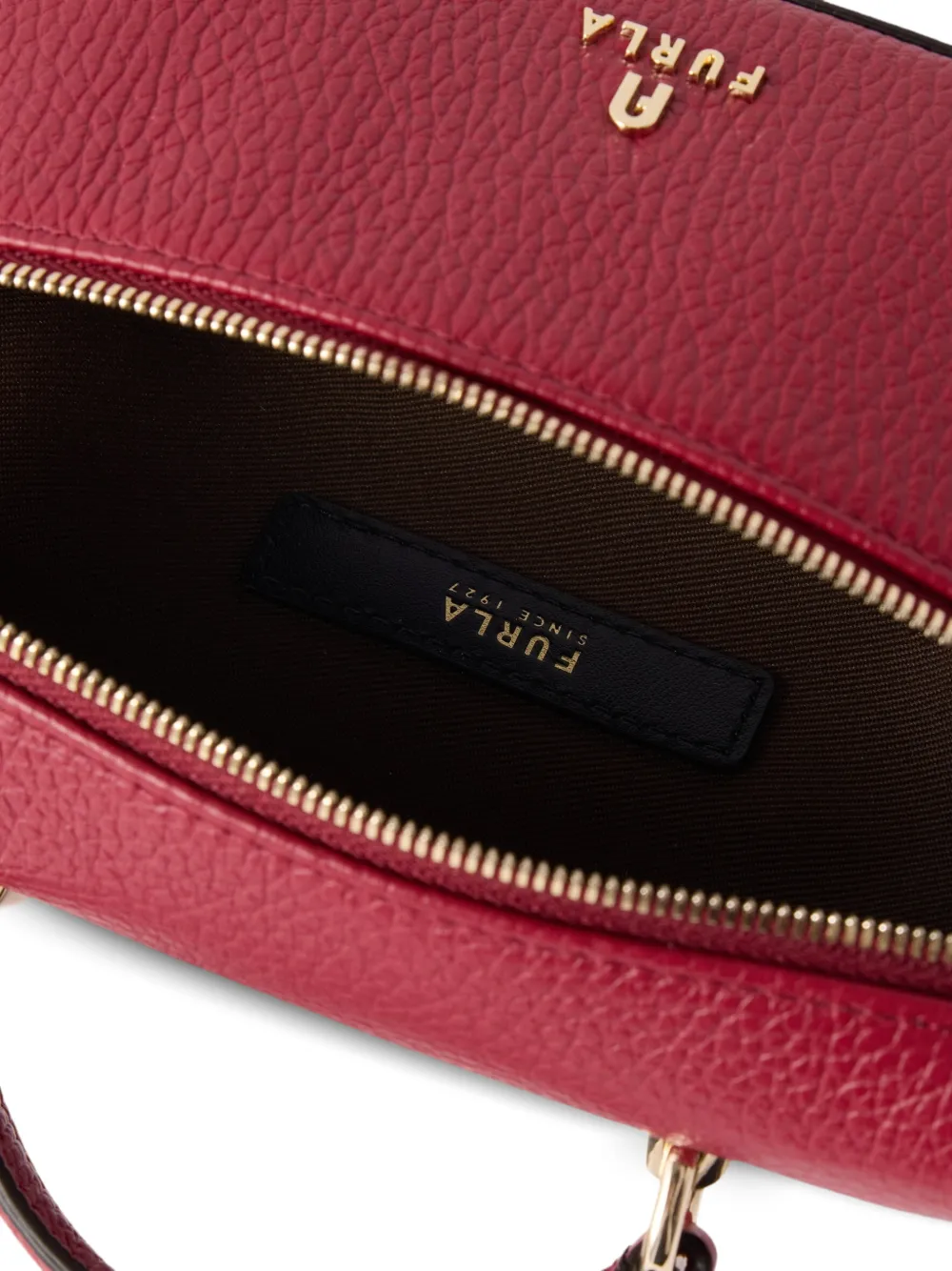 Furla Camelia kleine tas van bewerkt leer Rood
