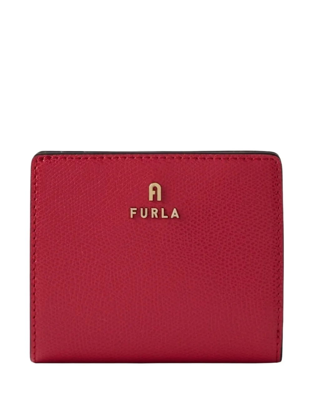 Furla Camelia Grained-leather Wallet In Red