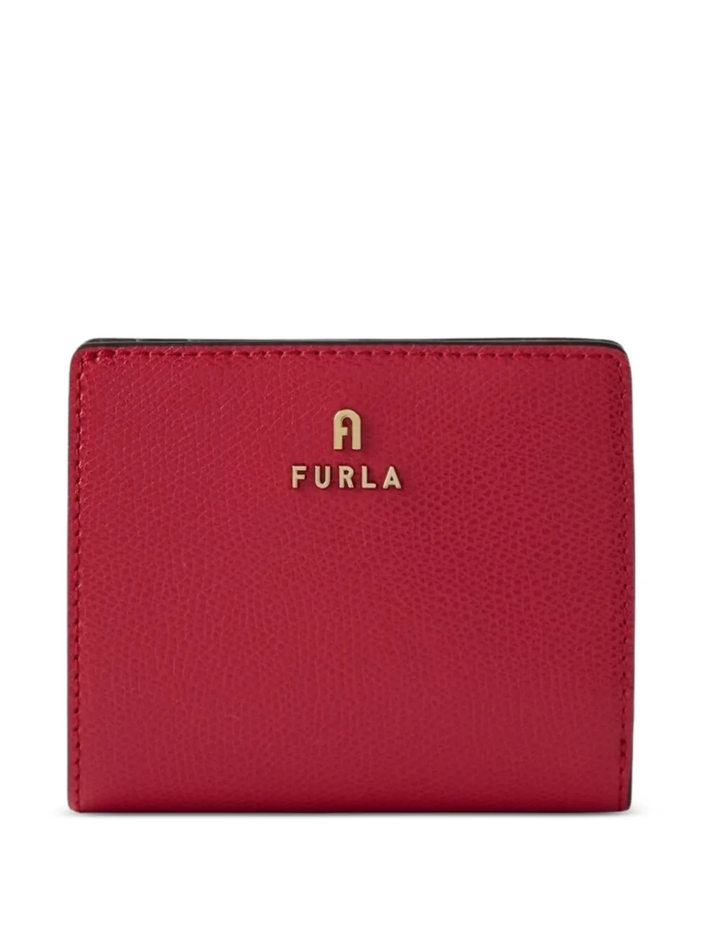 Furla Camelia grained-leather wallet - Rosso