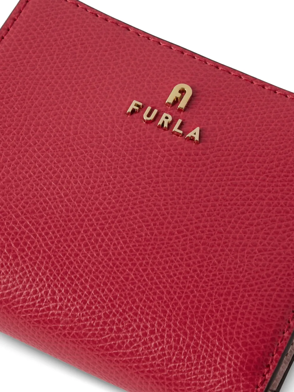 Furla Camelia portemonnee van bewerkt leer Rood
