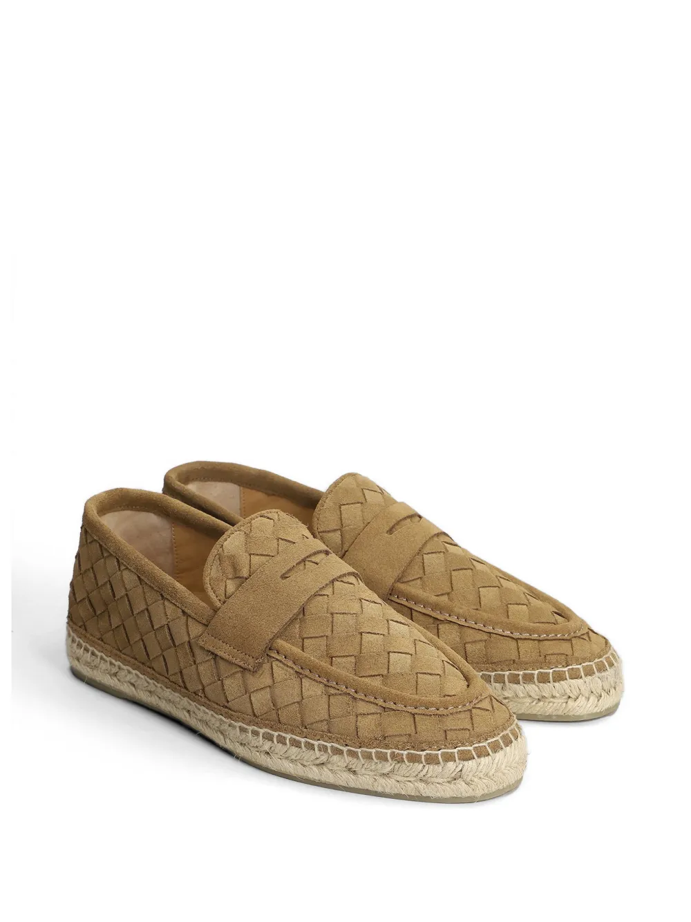 Castañer Nilo 186 woven-suede espadrilles Beige