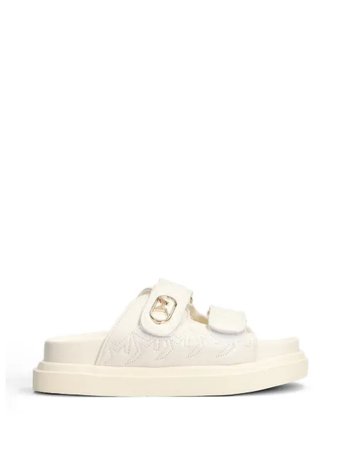 Marc Ellis Calipso 002 logo-plaque quilted sandals