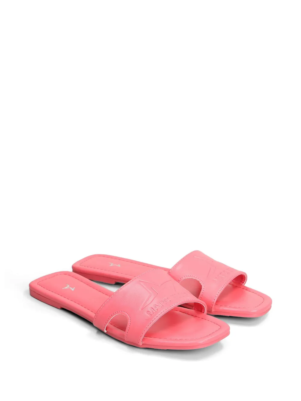 Marc Ellis Emi sandalen met logo-reliëf en uitgesneden details Roze