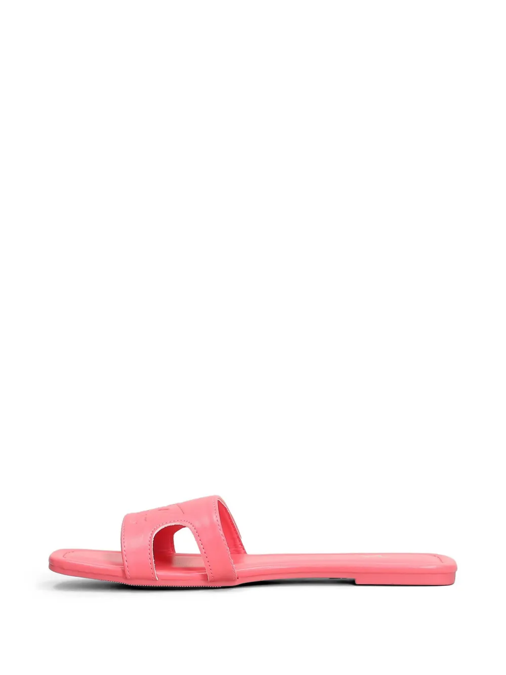 Marc Ellis Emi sandalen met logo-reliëf en uitgesneden details Roze