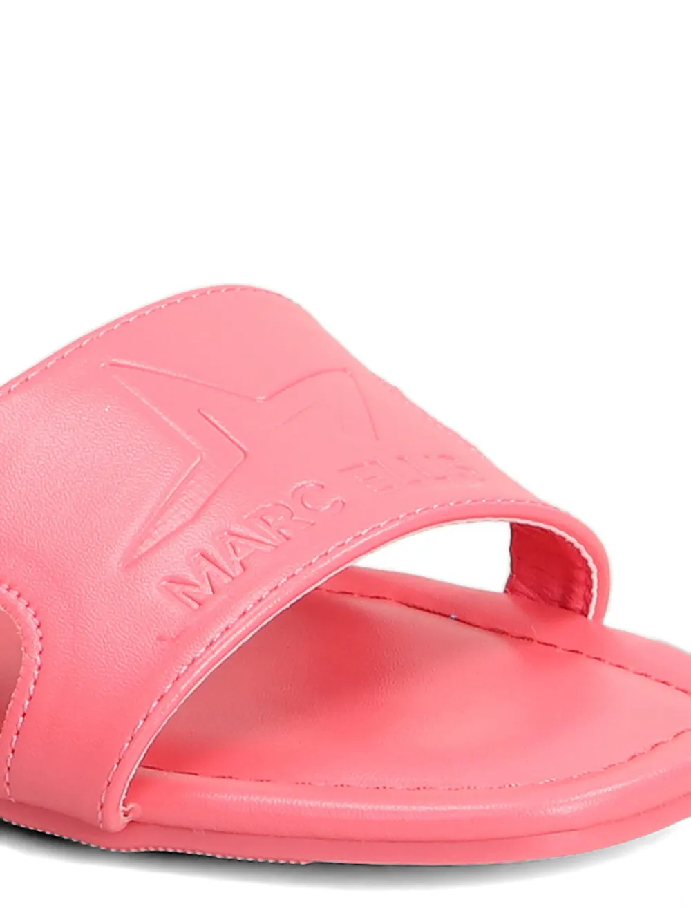 Marc Ellis Emi sandalen met logo-reliëf en uitgesneden details Roze