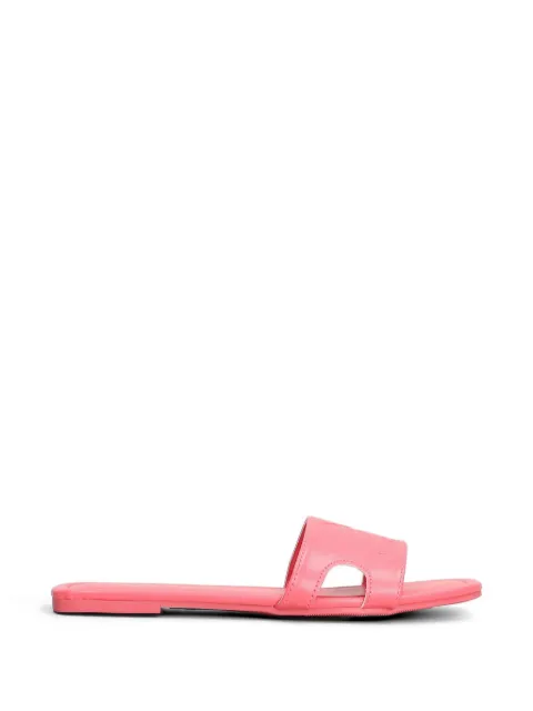 Marc Ellis Emi logo-embossed cut-out flat sandals