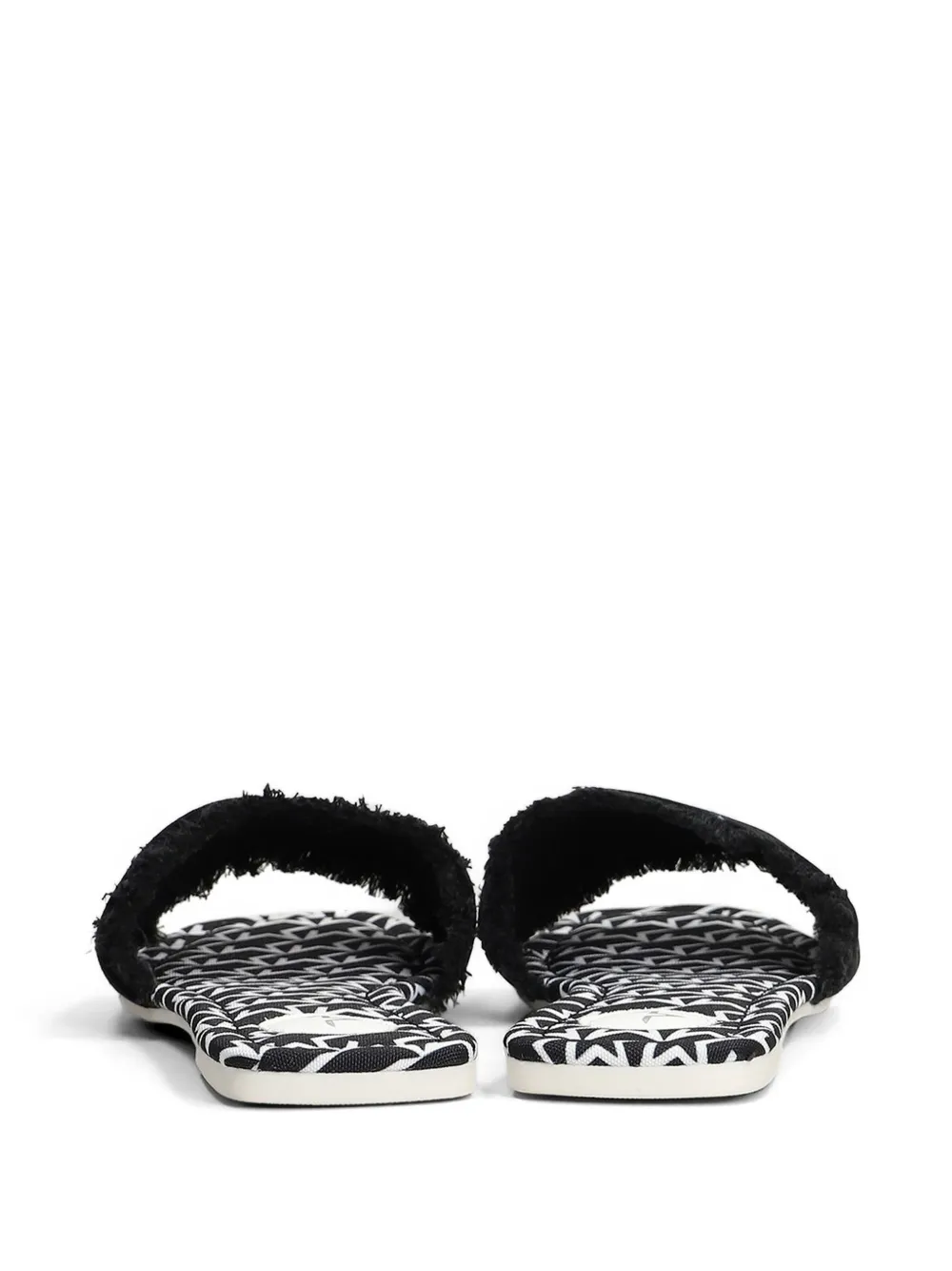 Marc Ellis Zela sandalen met geborduurd logo Zwart
