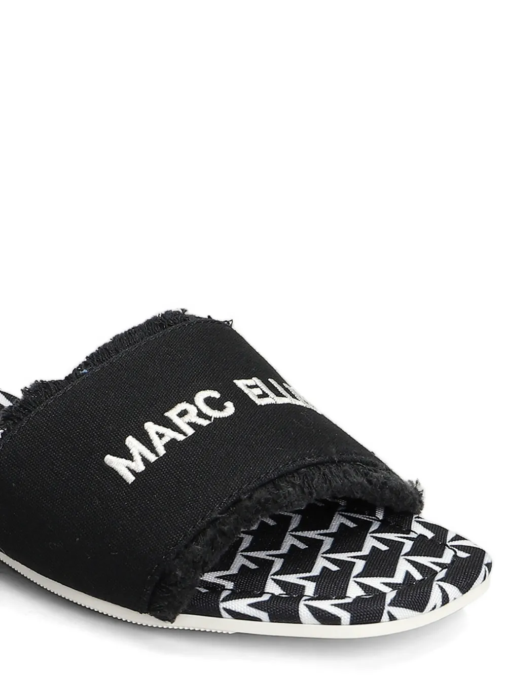 Marc Ellis Zela sandalen met geborduurd logo Zwart