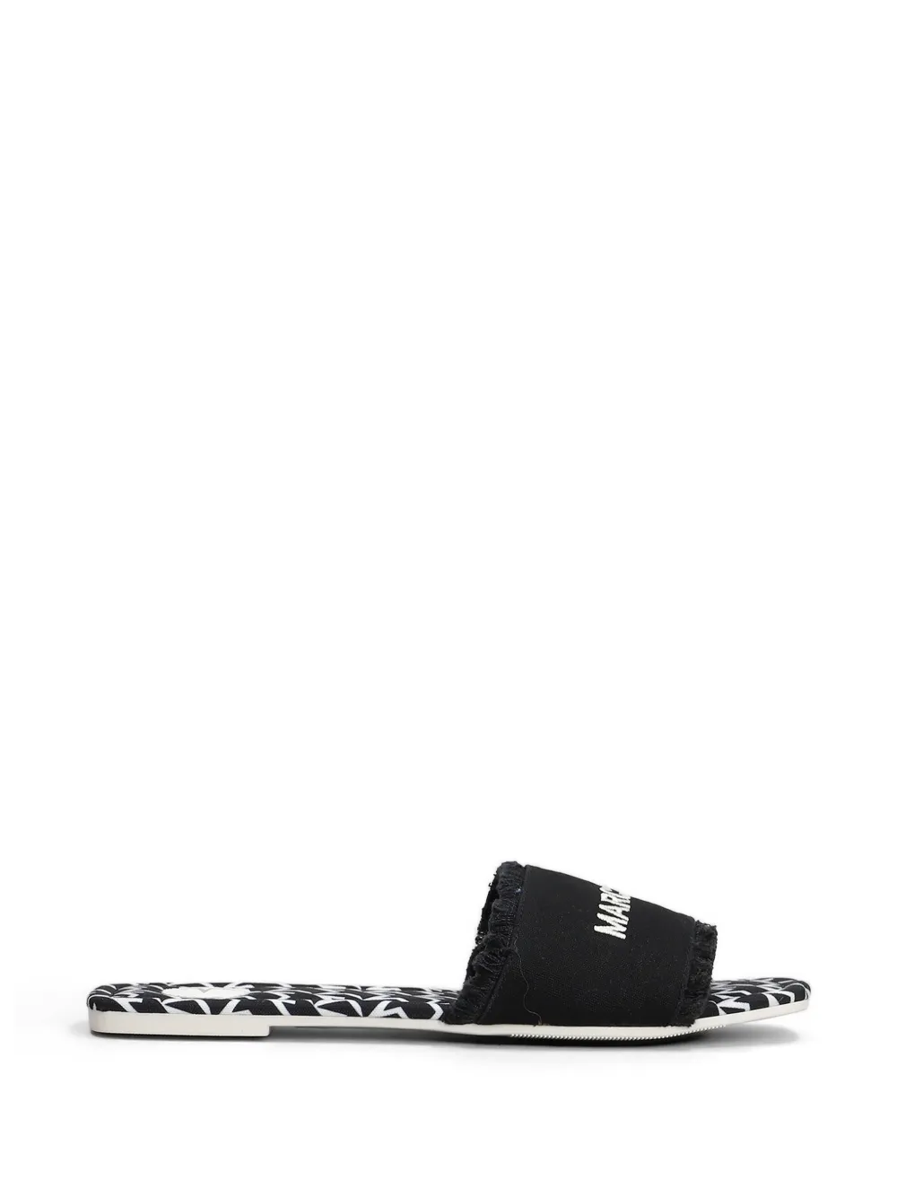 Marc Ellis Zela sandalen met geborduurd logo Zwart