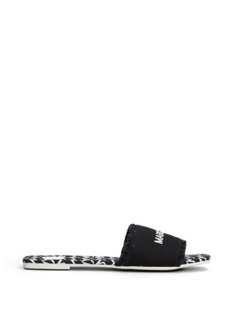 Marc Ellis Zela logo-embroidered flat sandals