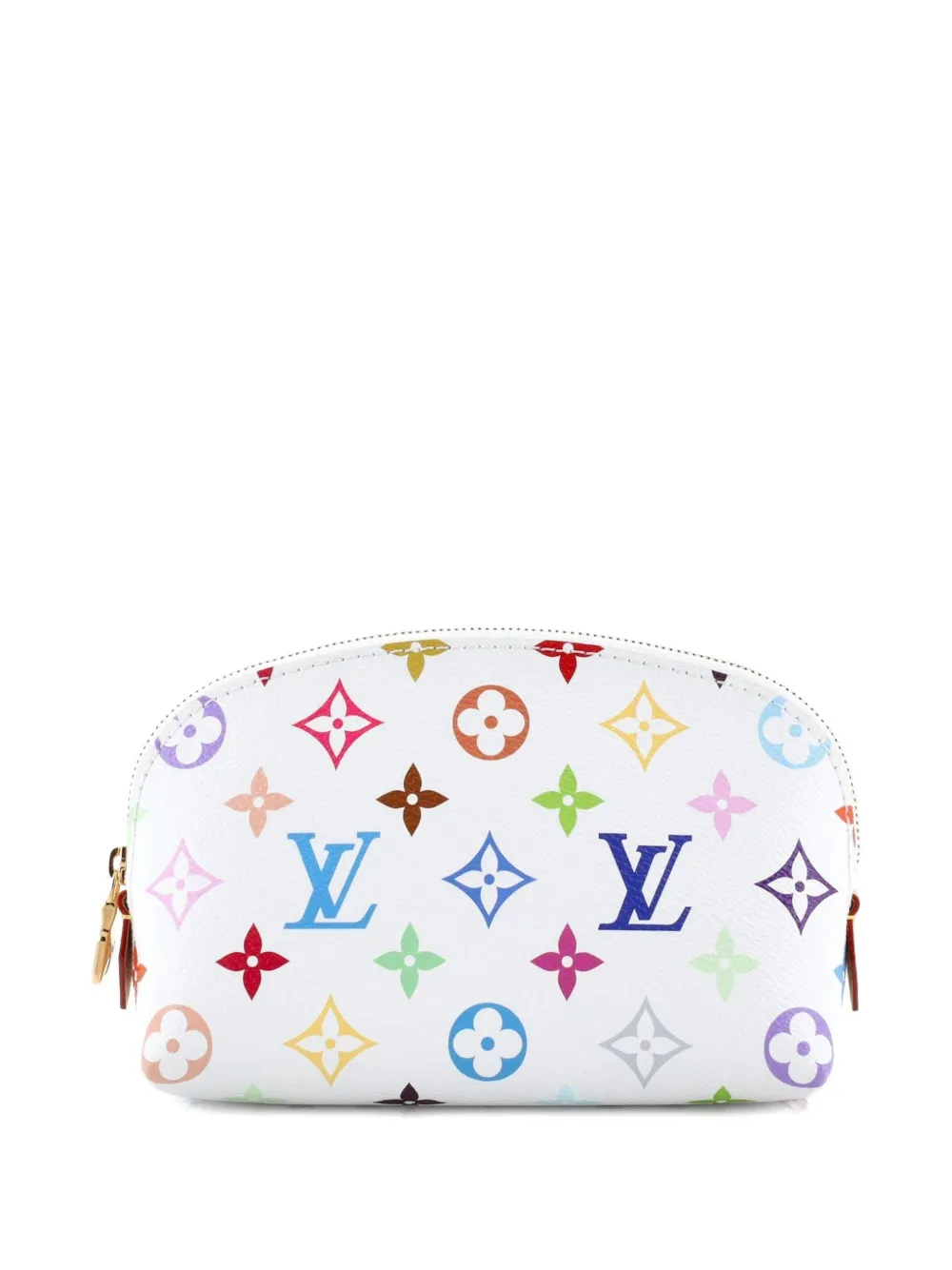 Louis Vuitton Pre-Owned x Takashi Murakami Pouch PM con monogramma multicolore - Bianco