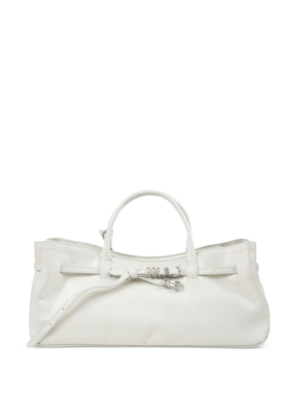 Marge Sherwood Grandma buckle-detail tote bag - Bianco