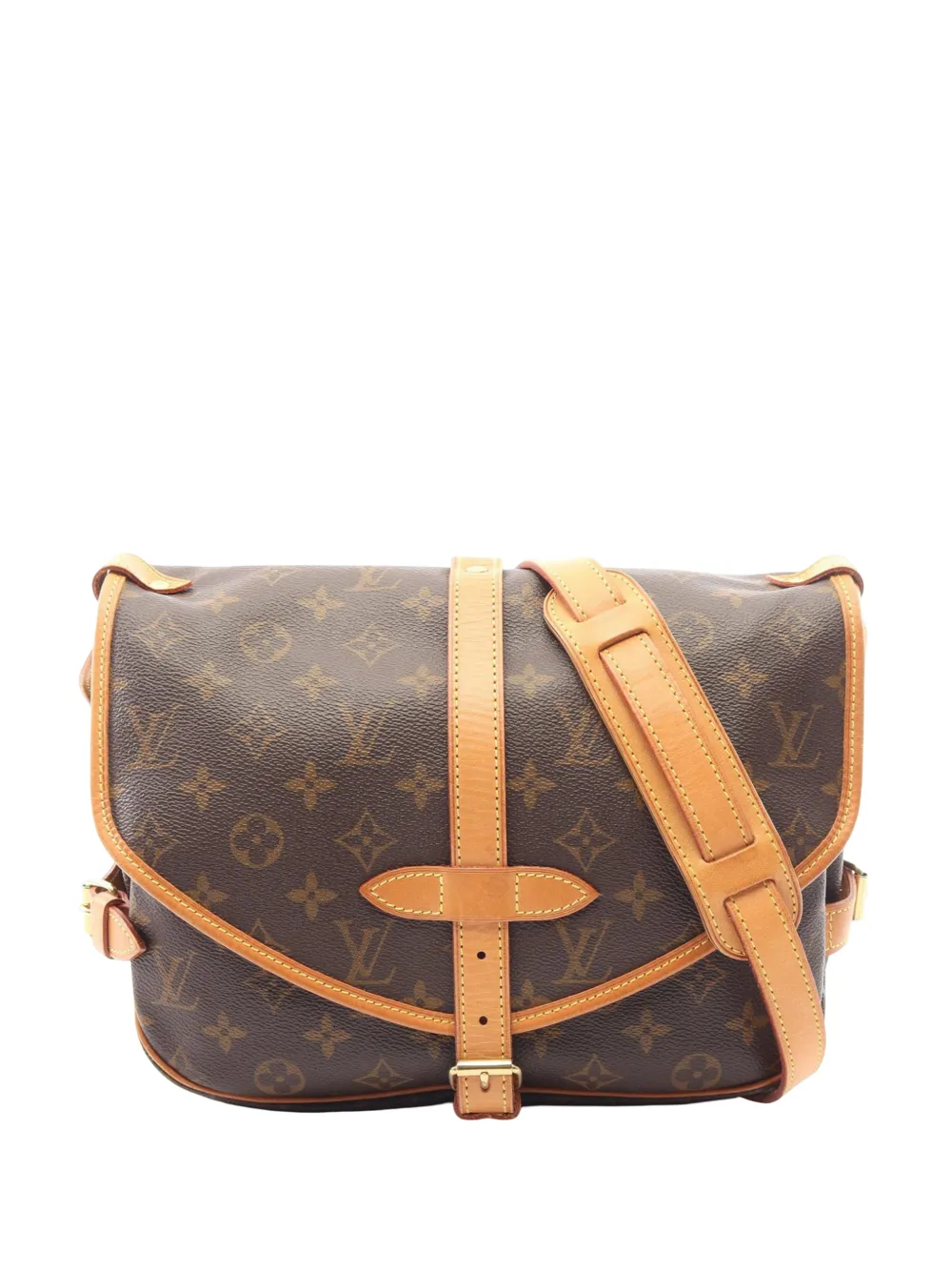 Louis Vuitton Pre-Owned 2000 Monogram Saumur 30 crossbody bag - Braun